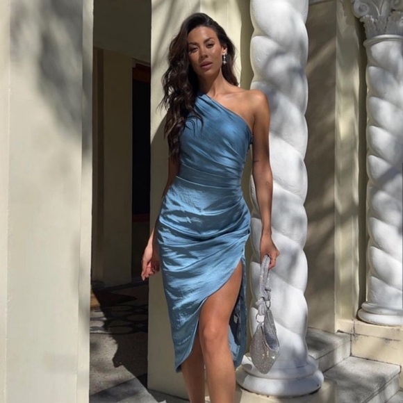 ELLIATT Cassini Dress in Blue Size Small Worn 1x $189 - Picture 6 of 9